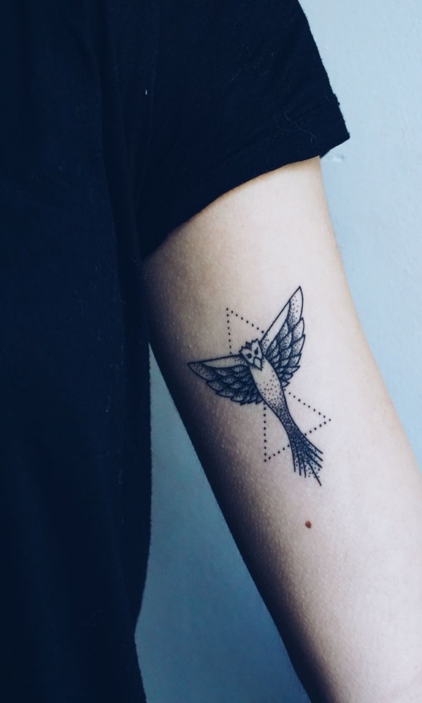 Meaningful Geometric Animals Tattoo To Try
