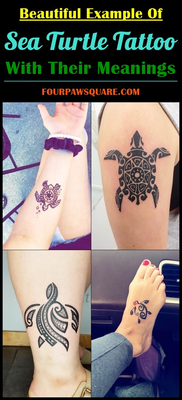 40 Beautiful Example Of Sea Turtle Tattoo With Their Meanings
