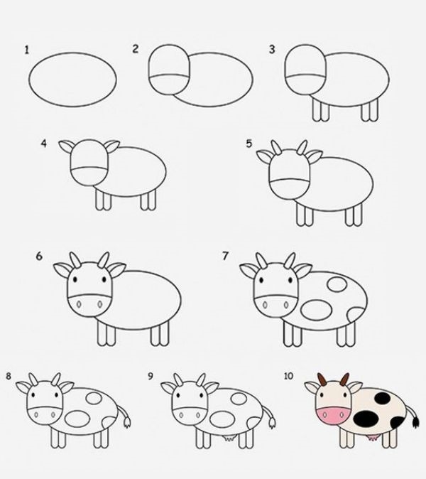 25 Easy and Cute Animal Drawing Ideas For Kids