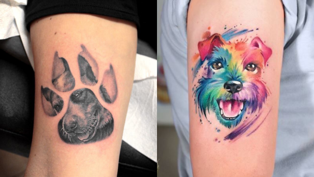 40 Minimalistic Dog Tattoo Designs and Ideas